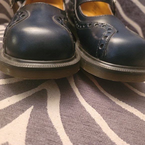 Blue Dr. Martens MIE Vintage Brogue Detail Mary Janes SIZE UK 5 US 7 - Picture 9 of 16
